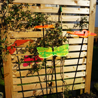 Large Garden Decor Ornaments Set of 3 'Gatekeeper Butterflies'