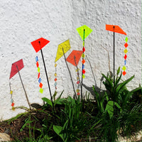 Large Garden Décor Ornaments Set of 3 'Kites with Tail'