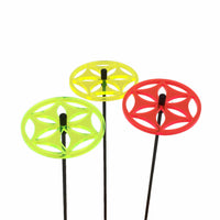 Small Garden Décor Ornaments Set of 3 'Sun Discs'
