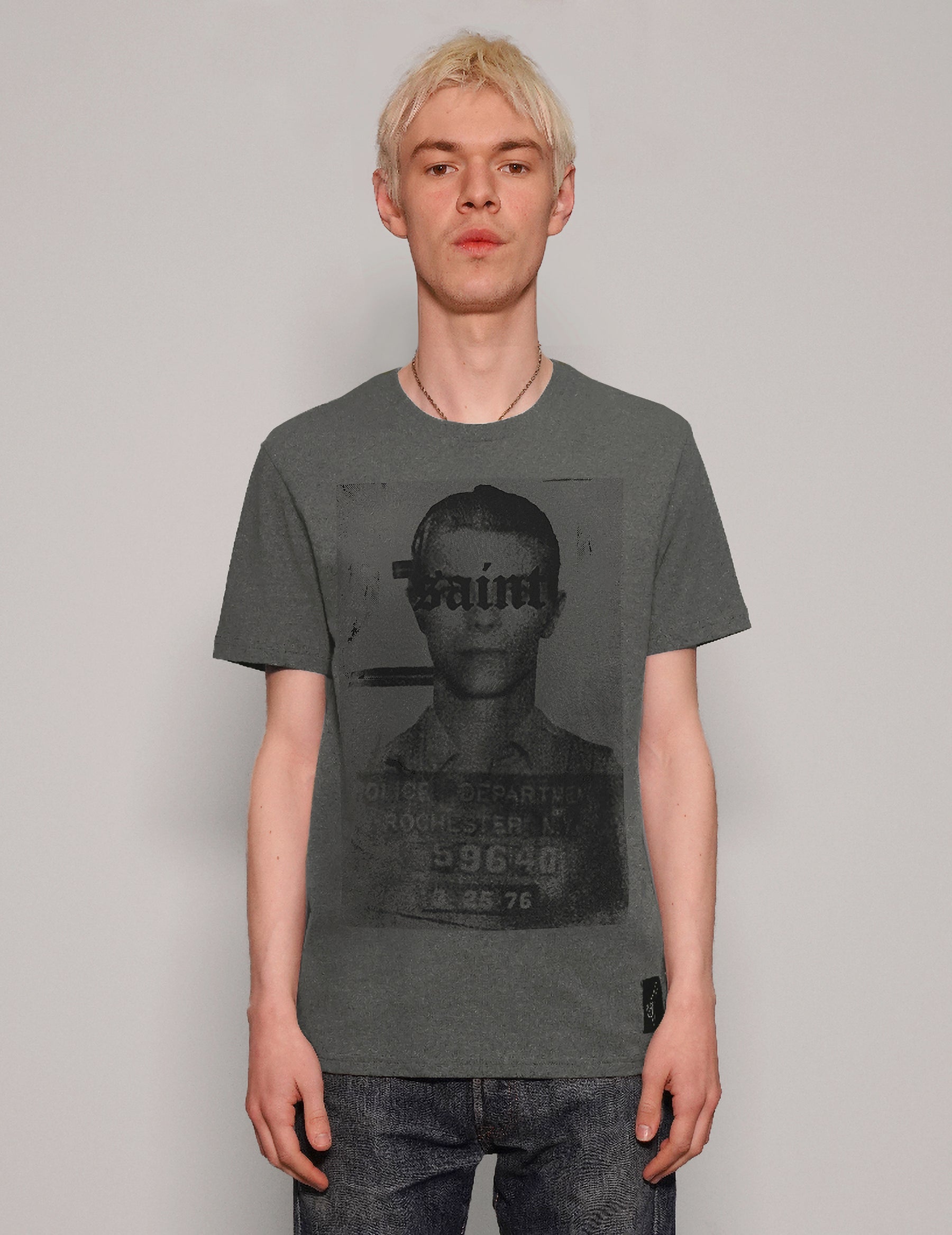 'Saint' T-Shirt in Grey