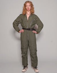 Khaki Party Back Jumpsuit