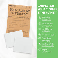 LiveCoco Eco-Laundry Detergent Sheets (60 Loads-Lavender Scent)