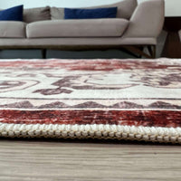 Jasru Vintage Washable Non-Slip Rug for Effortless Style & Comfort