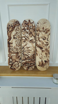 Venom Skateboards ART Deck - UNVARNISHED - 8.0"