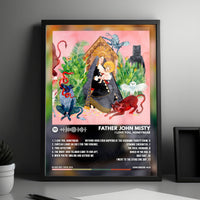Father John Misty "I Love You, Honeybear" Album Cover Poster - with Complete Tracklist