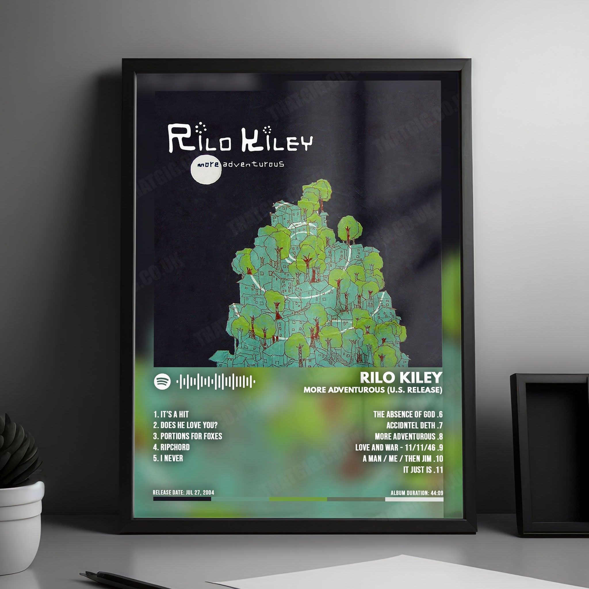 Rilo Kiley "More Adventurous" Album Cover Poster - with Complete Tracklist