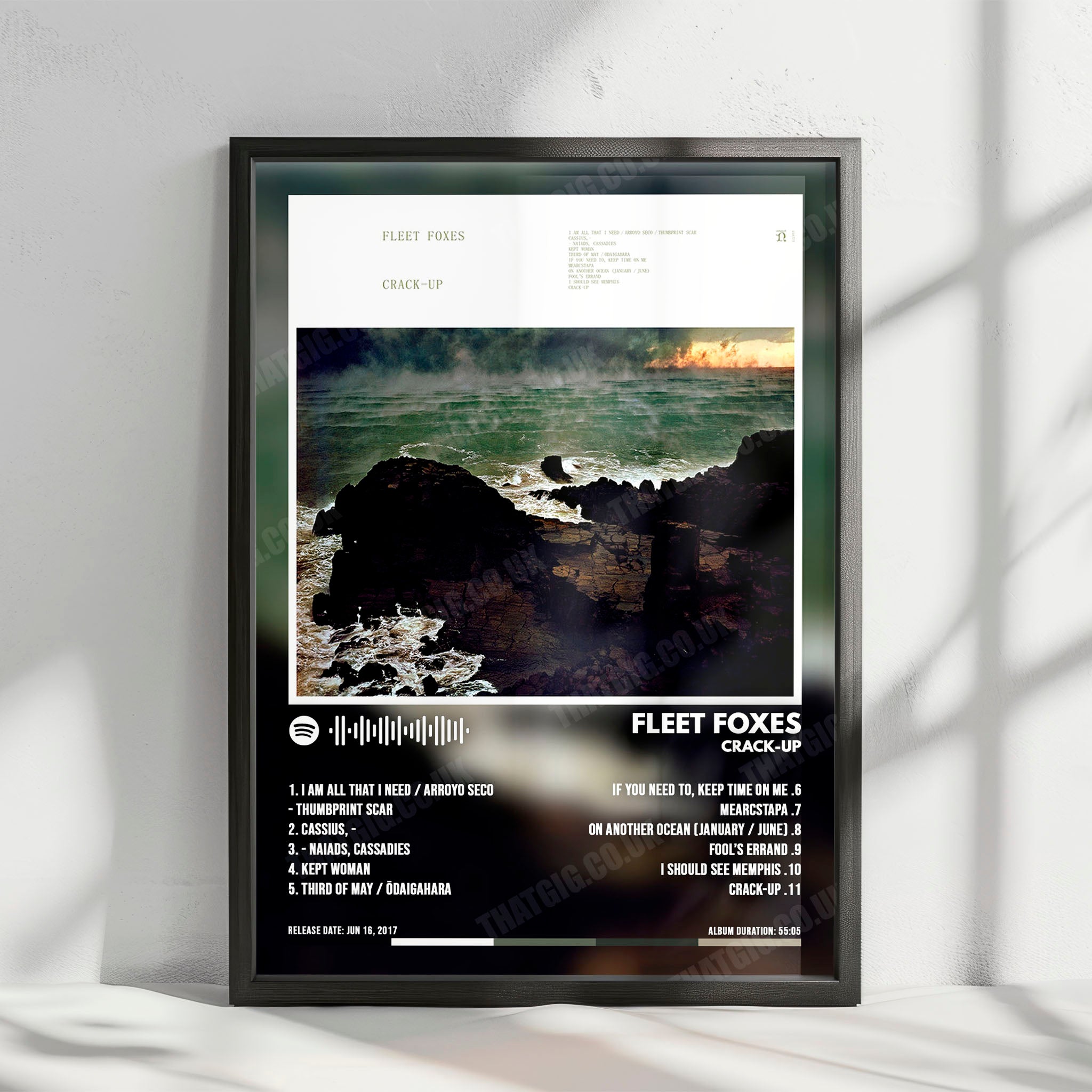 Fleet Foxes "Crack-Up" Album Cover Poster - with Complete Tracklist