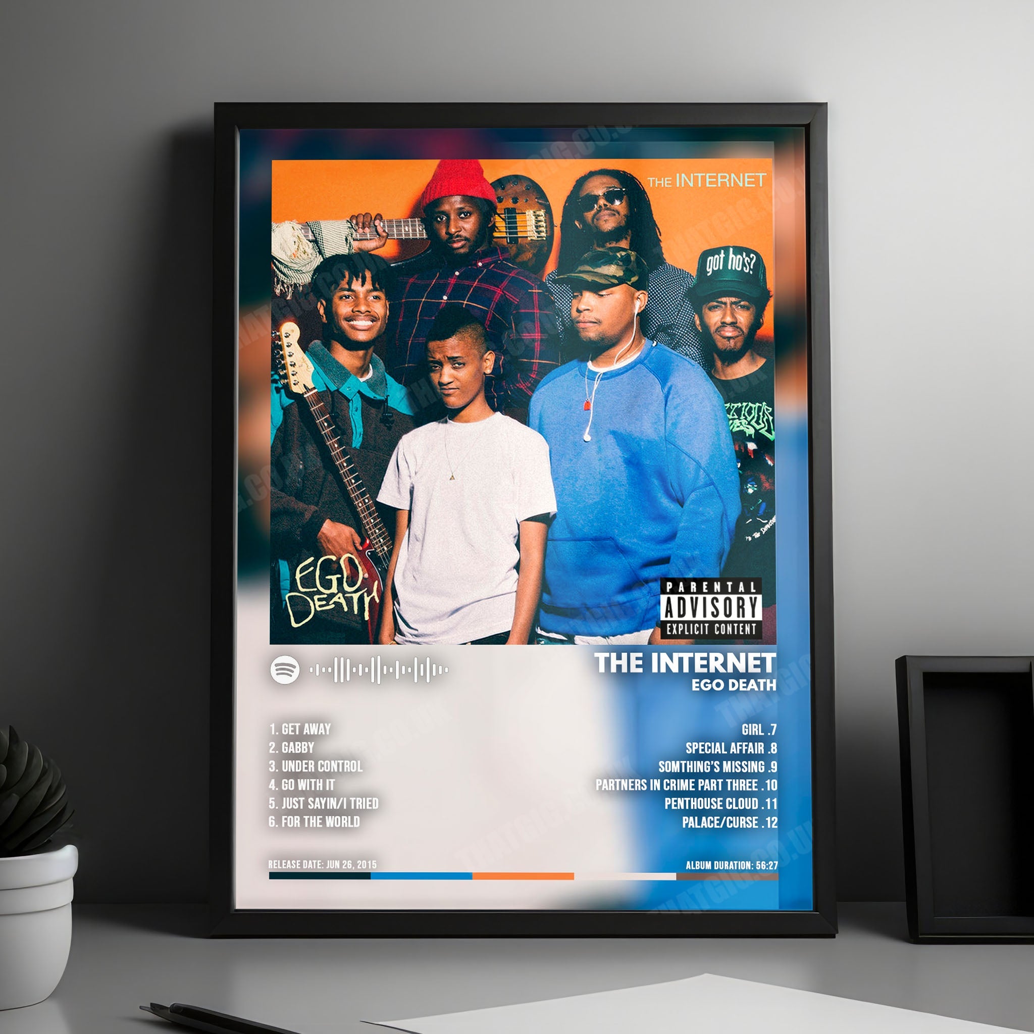 The Internet "Ego Death" Album Cover Poster - with Complete Tracklist