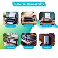 Maplin USB-A to USB-B Cable - Blue, 1m