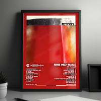 Nine Inch Nails "The Fragile" Album Cover Poster - with Complete Tracklist