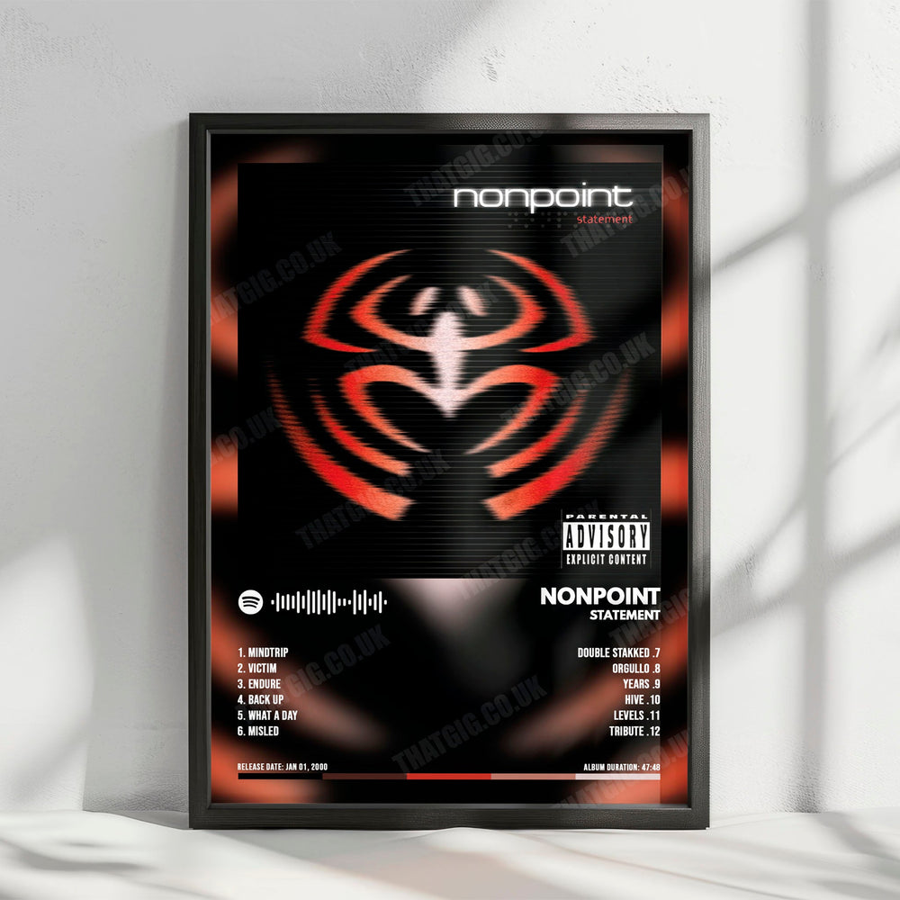 Nonpoint "Statement" Album Cover Poster - with Complete Tracklist
