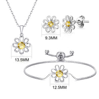 3pc Daisy Bracelet Set Created with Zircondia® Crystals