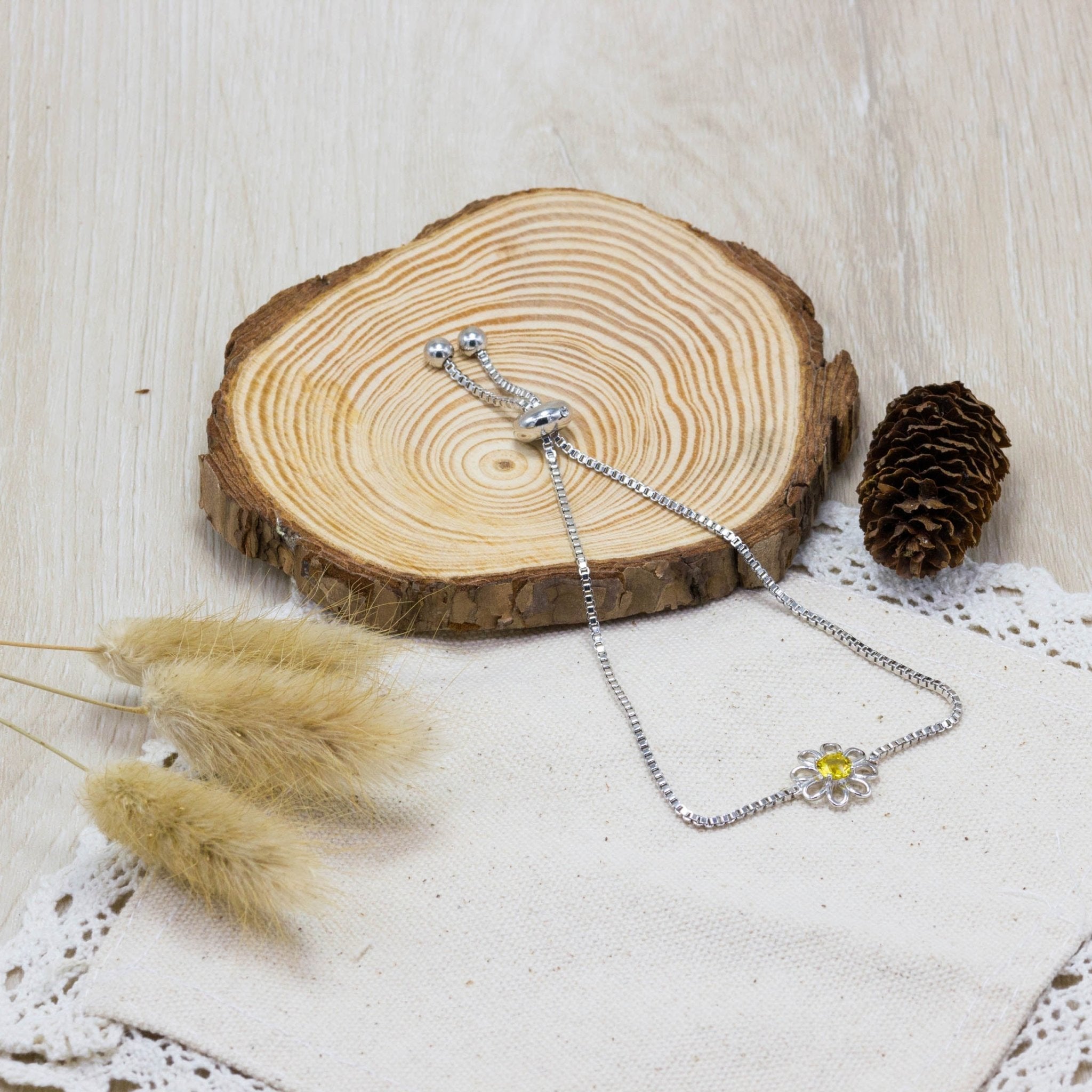 3pc Daisy Bracelet Set Created with Zircondia® Crystals