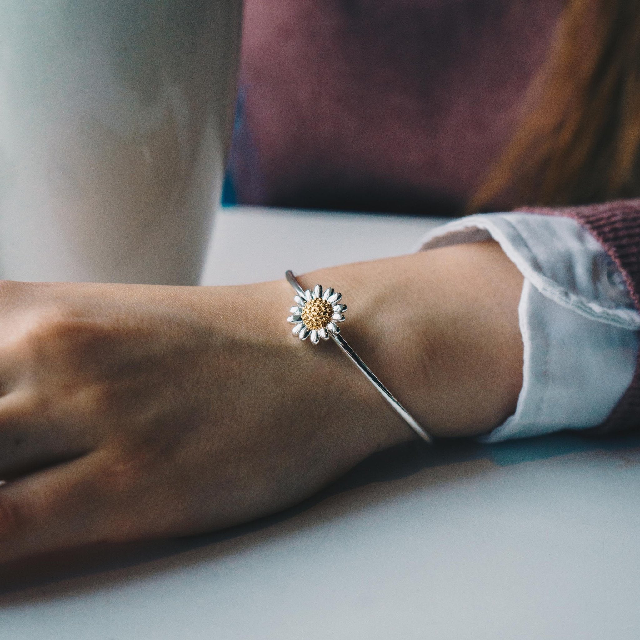 3pc Daisy Cuff Bangle Set