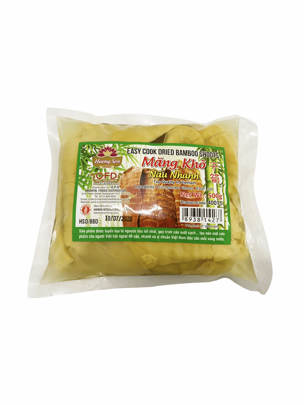 HUONG SEN Easy Cook Dried Bamboo Shoots 700g