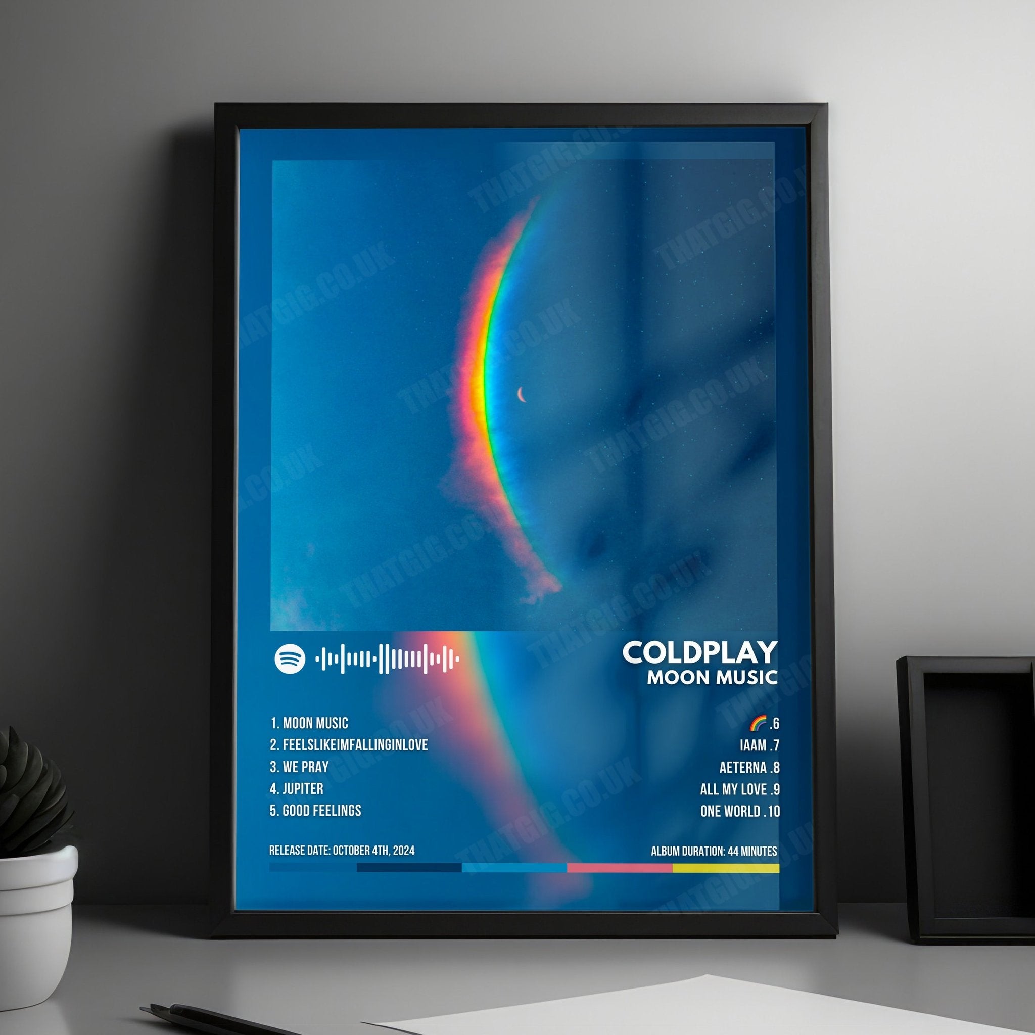 Coldplay "Moon Music" Album Cover Poster - with Complete Tracklist