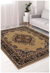 Maestro Traditional Brown Indoor Rug - Stylish and Durable Flooring Solution