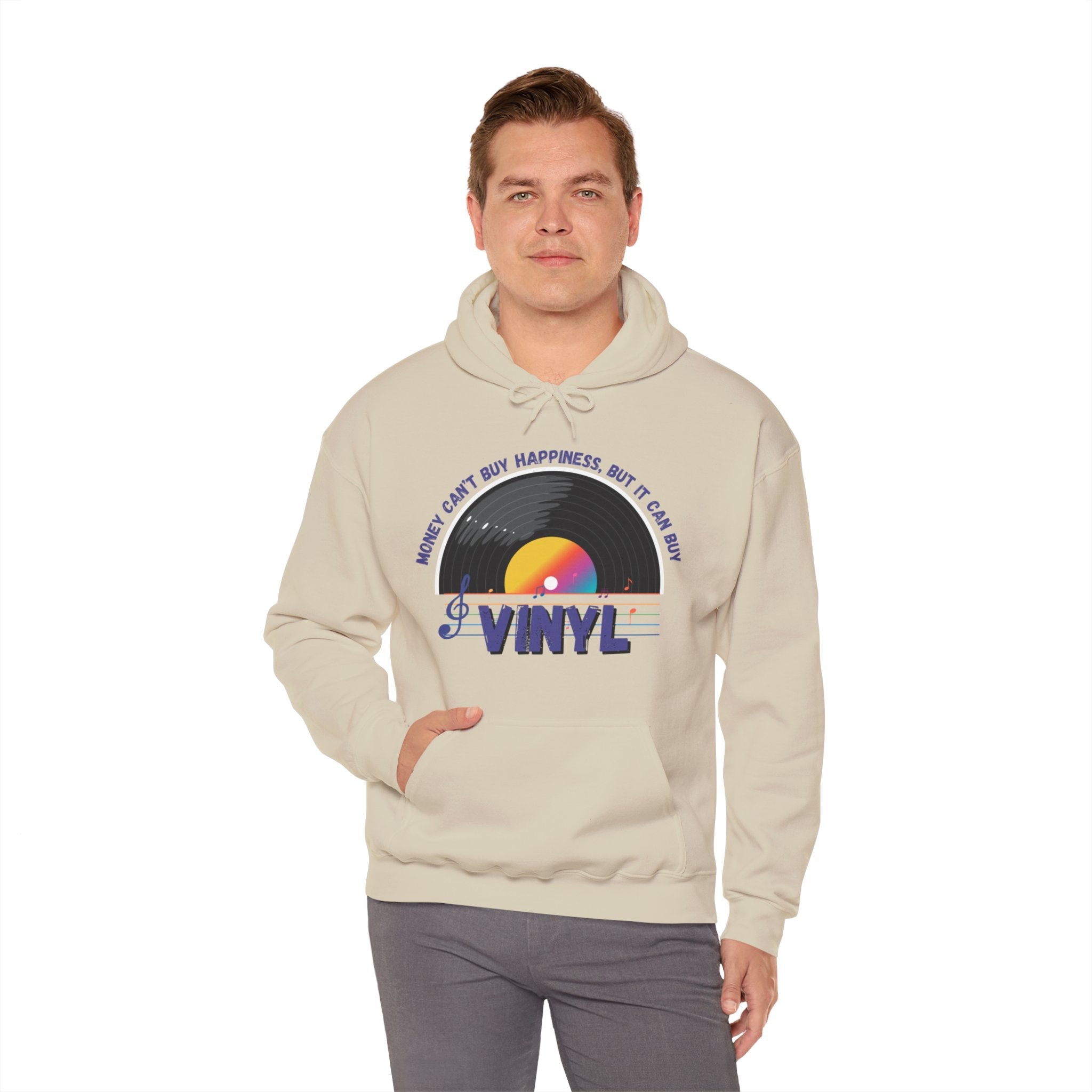 'Money Can't Buy Happiness, But It Can Buy Vinyl' Men's Hoodie
