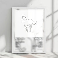 Deftones "White Pony  " Album Cover Poster - with Complete Tracklist