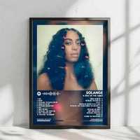 Solange "A Seat at the Table" Album Cover Poster - with Complete Tracklist