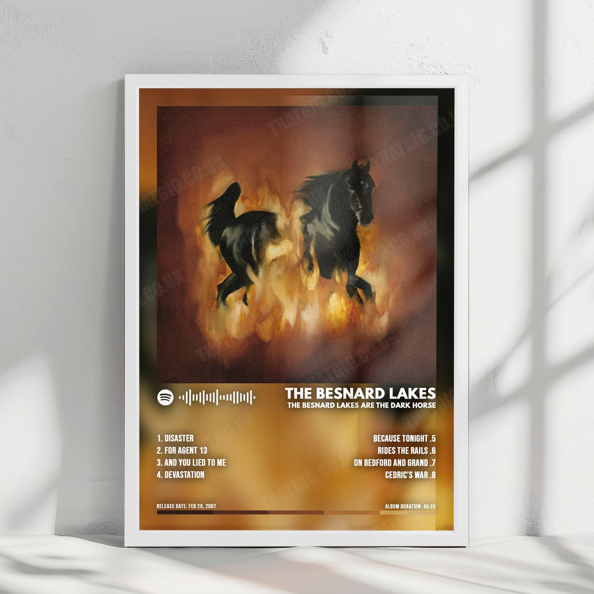 The Besnard Lakes "The Besnard Lakes Are the Dark Horse" Album Cover Poster - with Complete Tracklist
