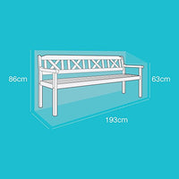 Standard 4 Seat Large Bench Cover, Reversible Green & Black, [36048]