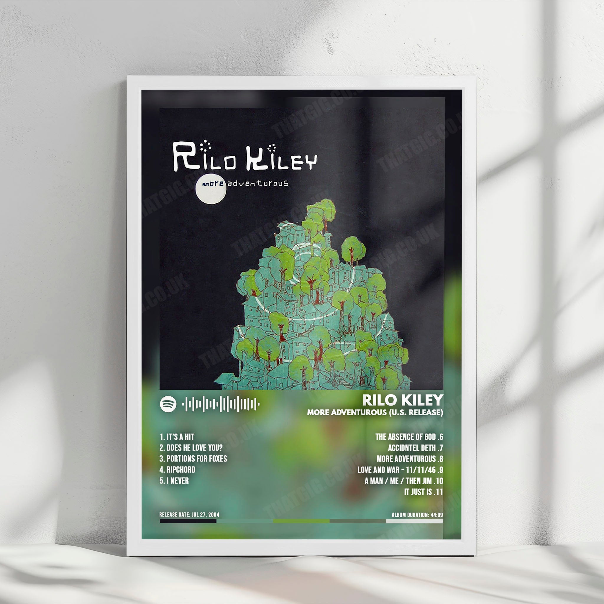 Rilo Kiley "More Adventurous" Album Cover Poster - with Complete Tracklist