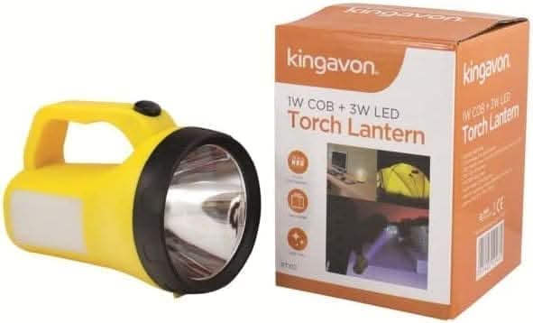 Bright 1W COB and 3W LED Torch Lantern with Carry Handle 120 Lumens