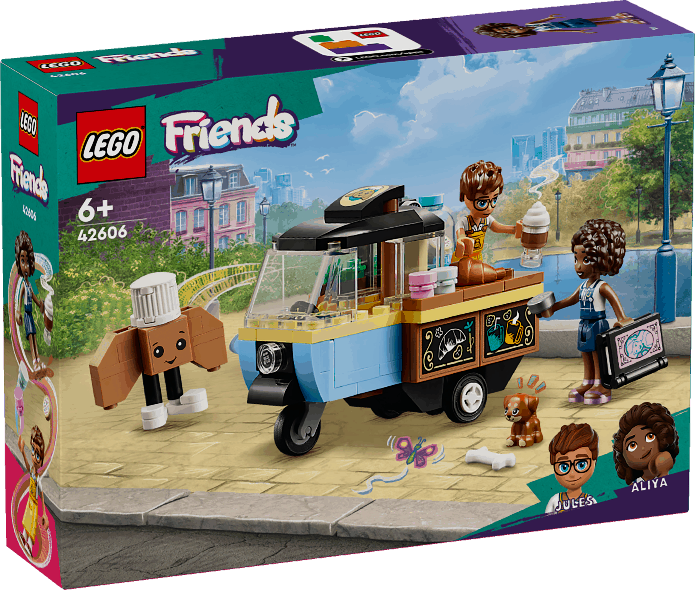 Lego Friends 42606 Mobile Bakery Food Cart Toy Playset for Ages 6 & Up