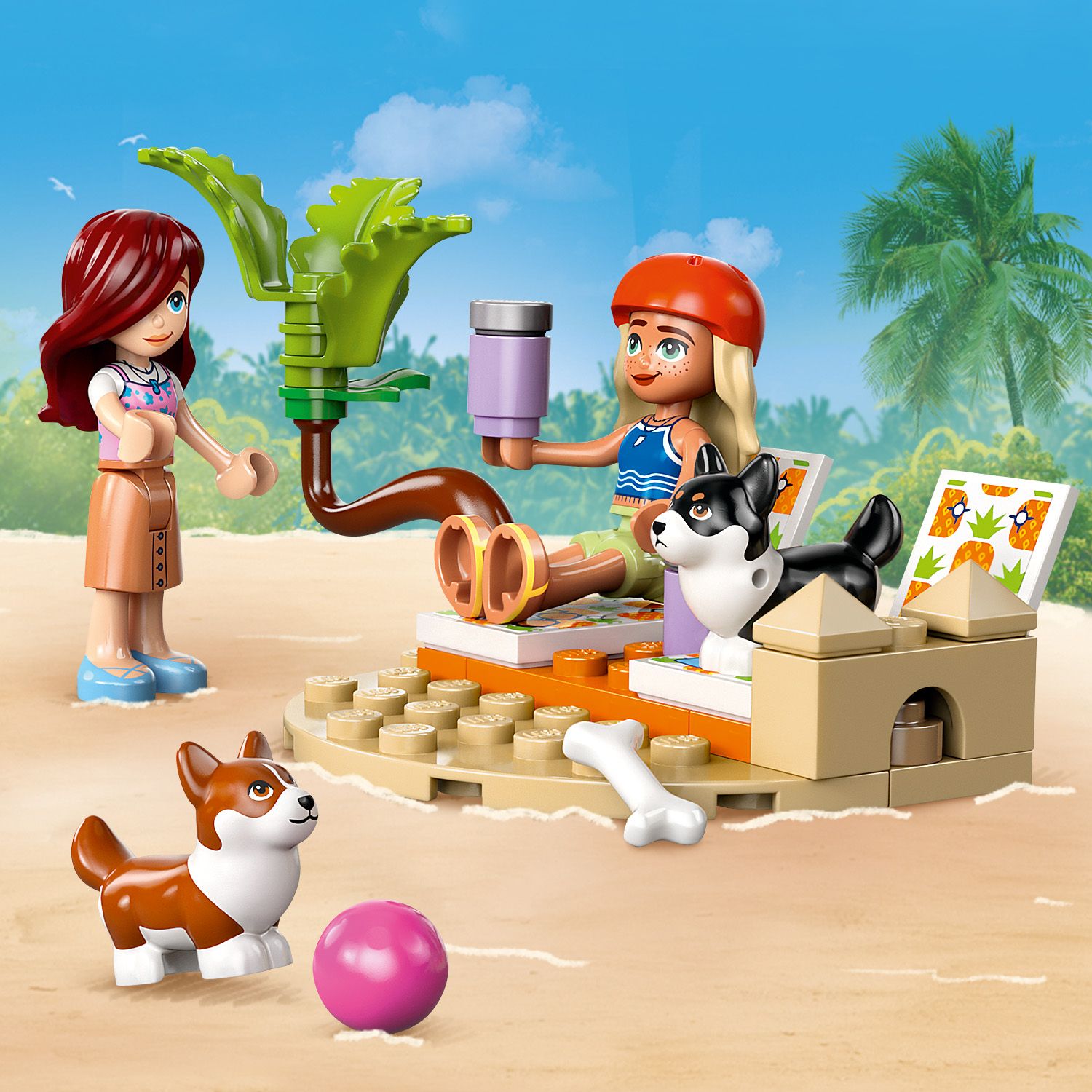 Lego Friends 42641 Surfing Dogs & Scooter Adventure Playset for Age 6+