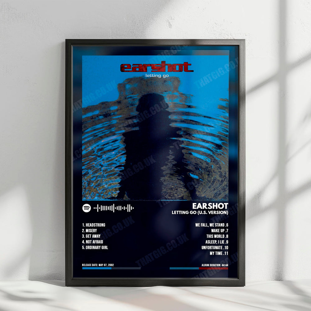 Earshot "Letting Go" Album Cover Poster - with Complete Tracklist