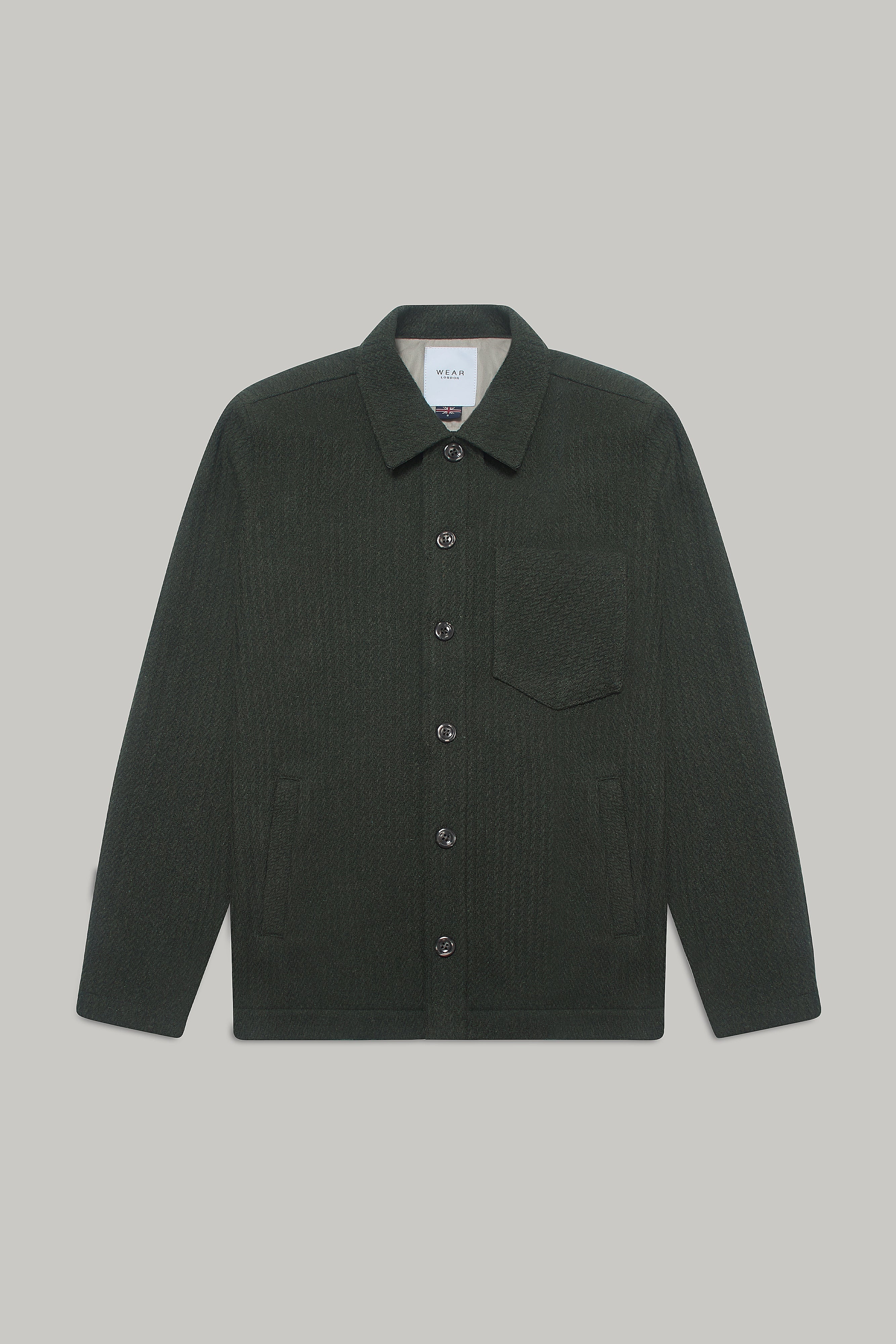 Theydon Overshirt - Olive Waffle