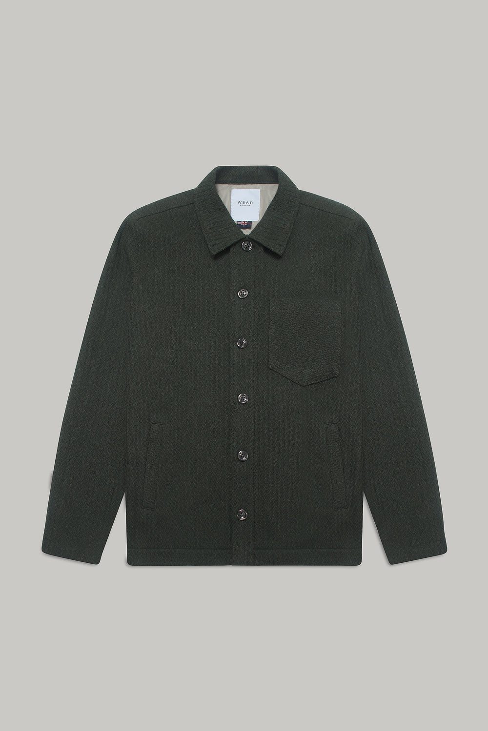 Theydon Overshirt - Olive Waffle