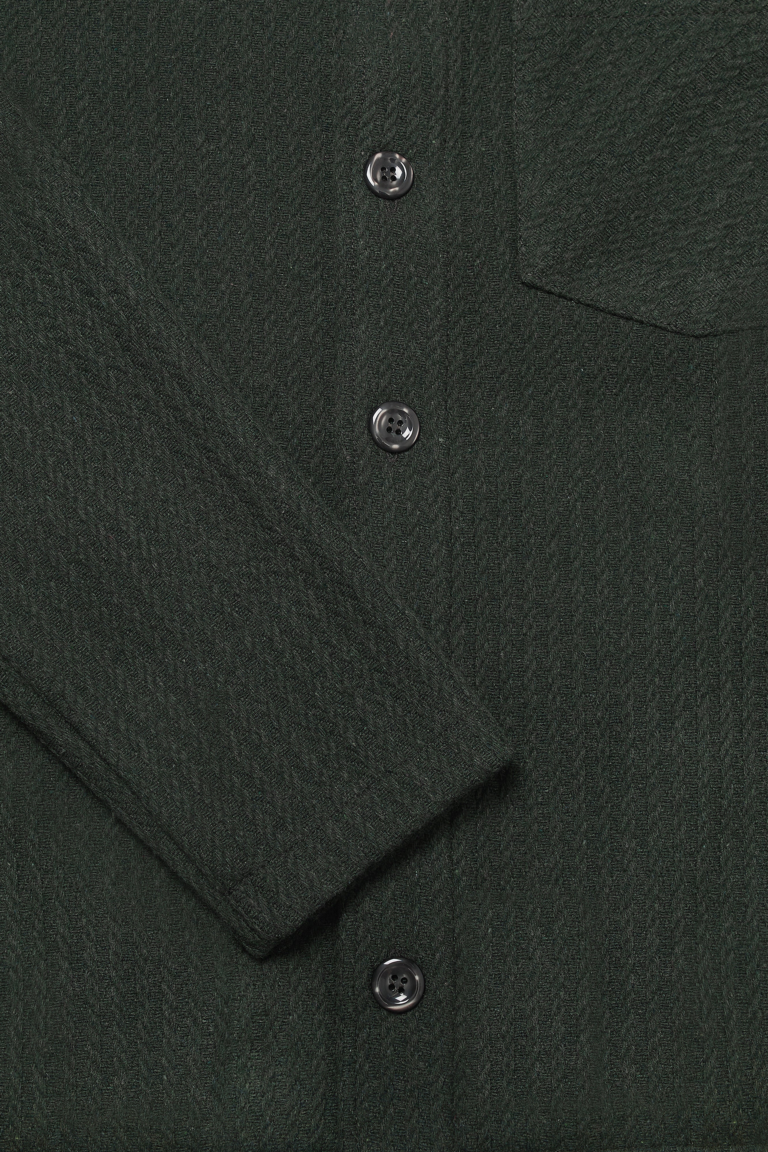 Theydon Overshirt - Olive Waffle