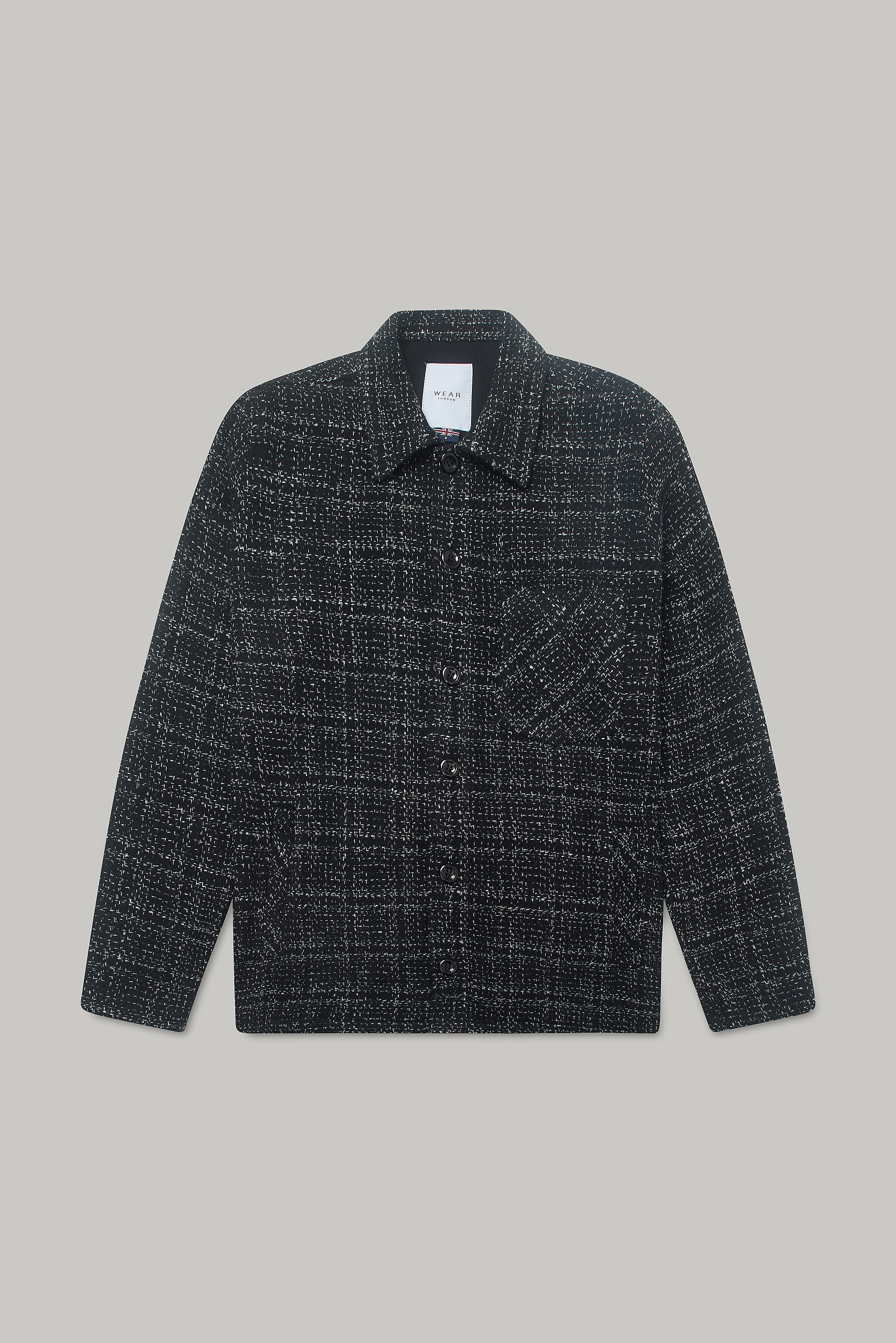 Theydon Frame Overshirt - Black / White