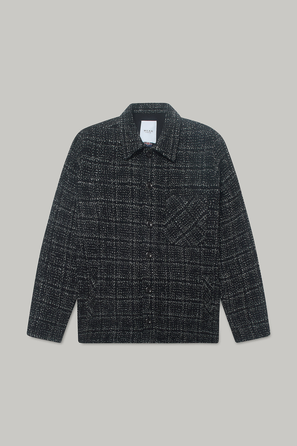 Theydon Frame Overshirt - Black / White