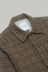 Theydon Frame Overshirt - Mocha / Ecru
