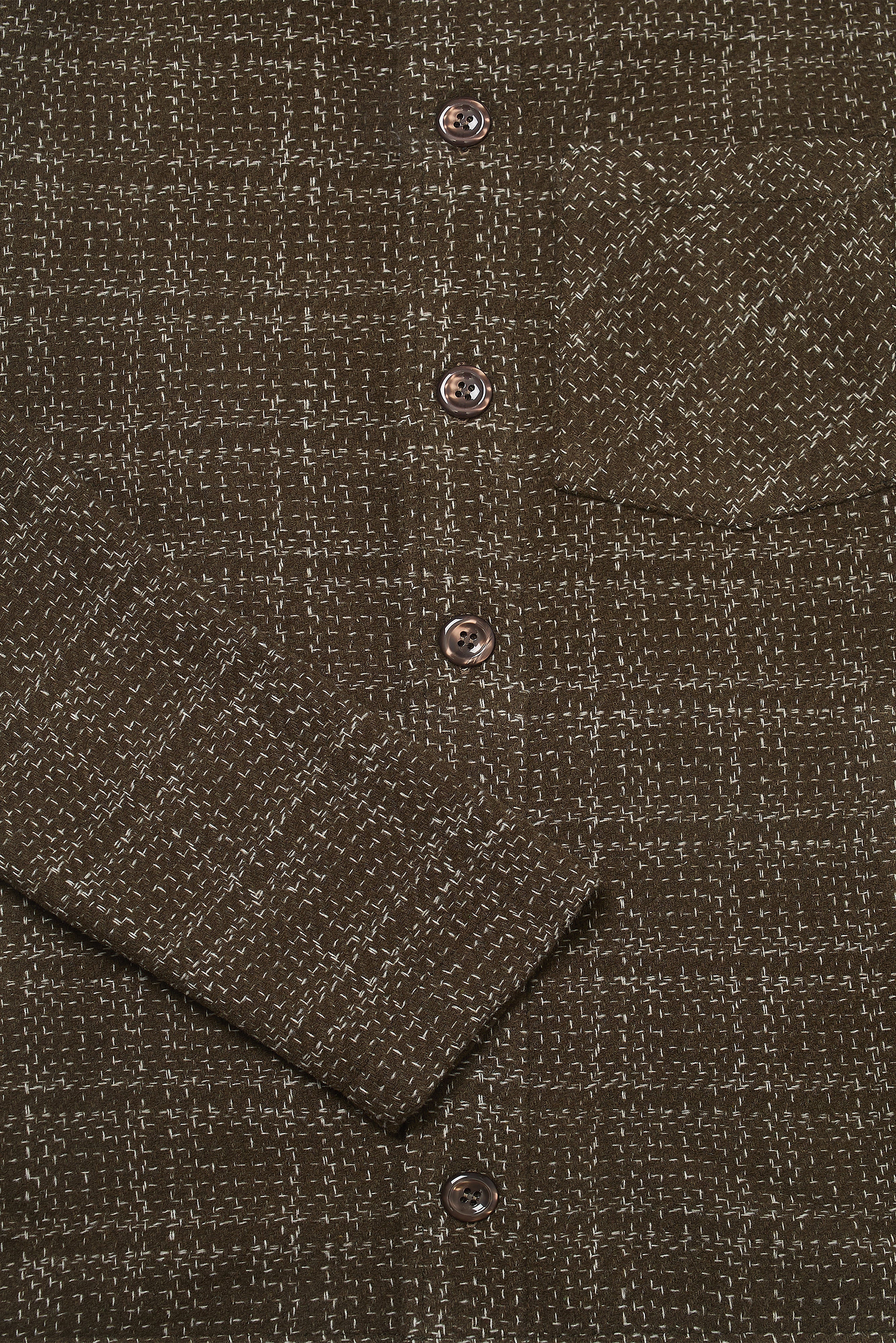 Theydon Frame Overshirt - Mocha / Ecru