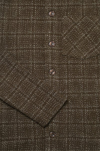 Theydon Frame Overshirt - Mocha / Ecru