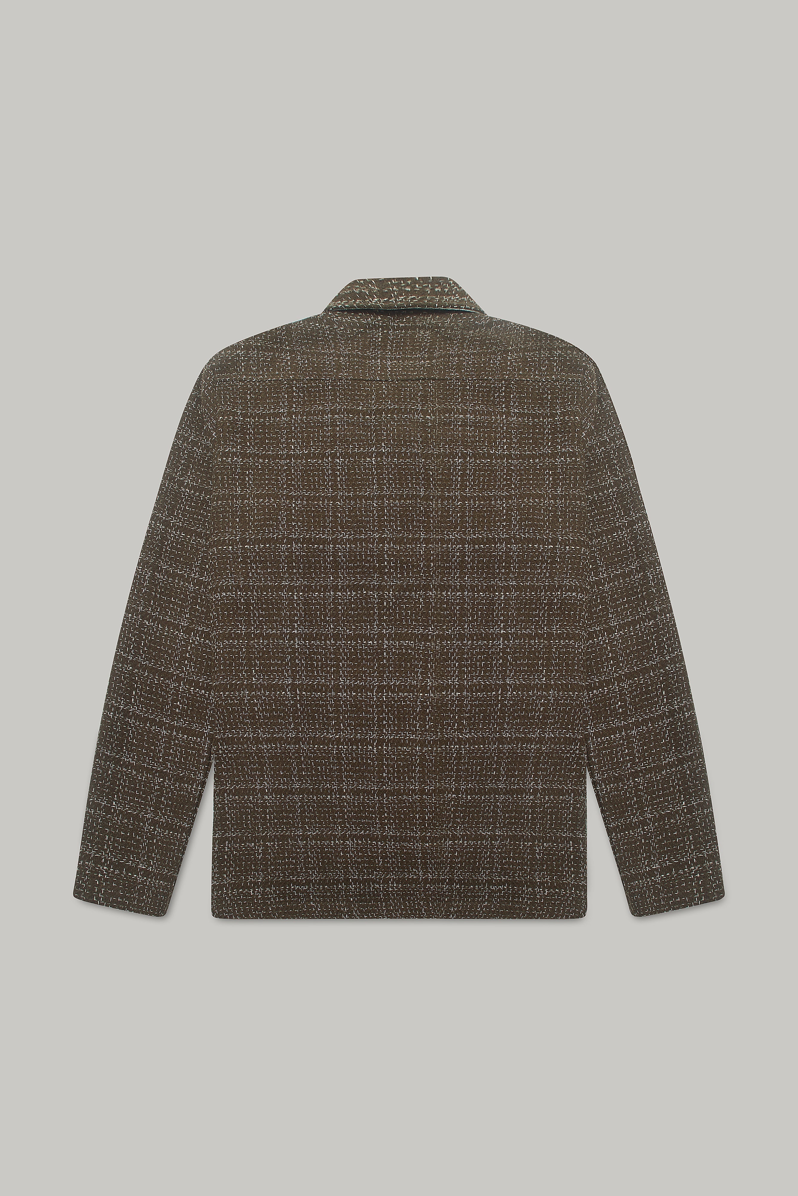 Bart Frame Overshirt - Mocha / Ecru