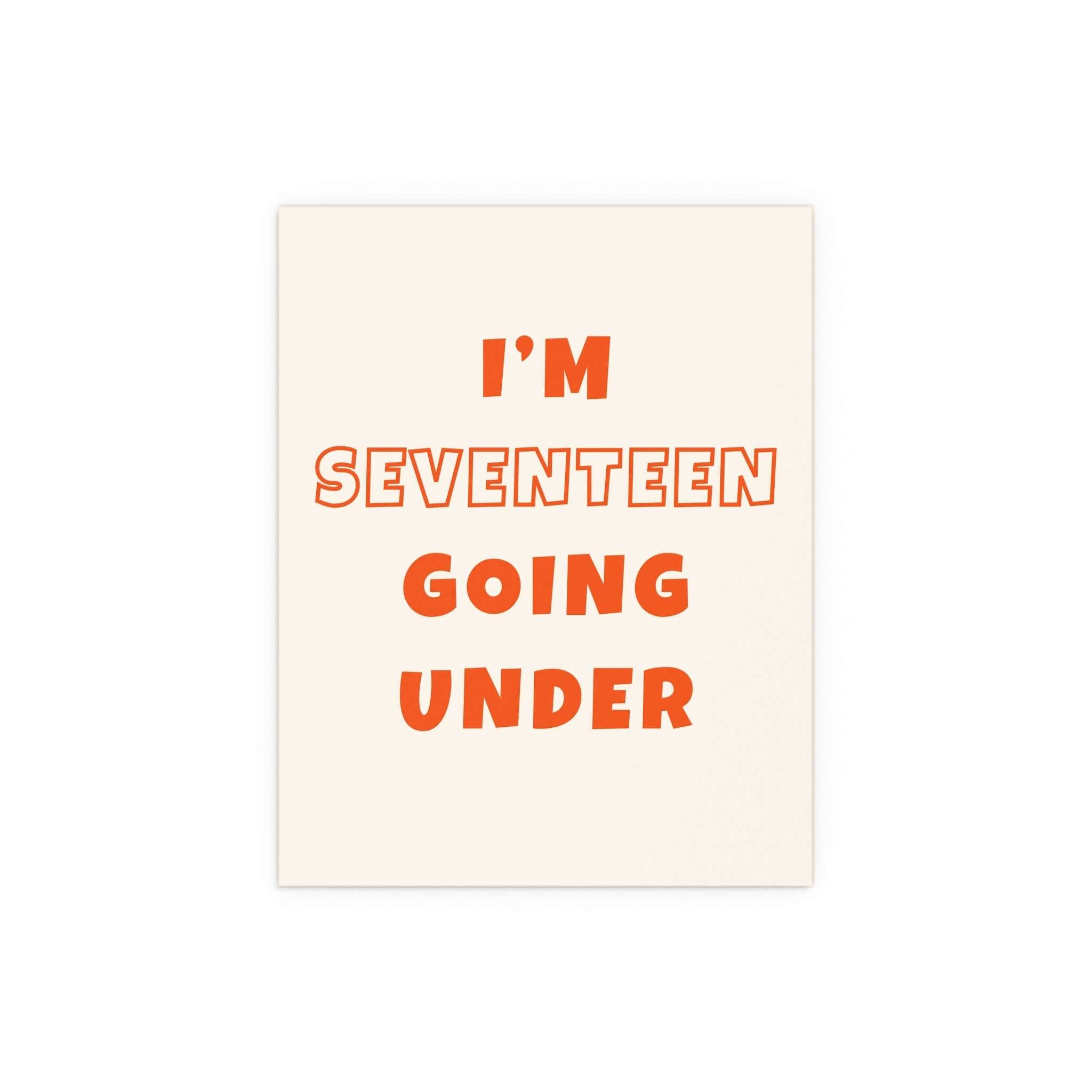 Sam Fender - Seventeen Going Under (Off-white + Orange)