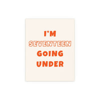 Sam Fender - Seventeen Going Under (Off-white + Orange)