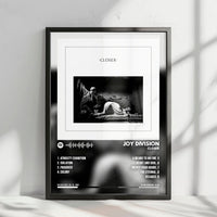 Joy Division "Closer" Album Cover Poster - with Complete Tracklist