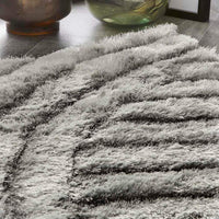 Dallas Silver Grey Shaggy Rug - Luxurious Hand-Tufted Comfort