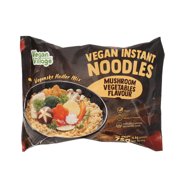 VEGAN VILLAGE Vegan Instant Noodles Vegetable & Mushroom Flavour 70g