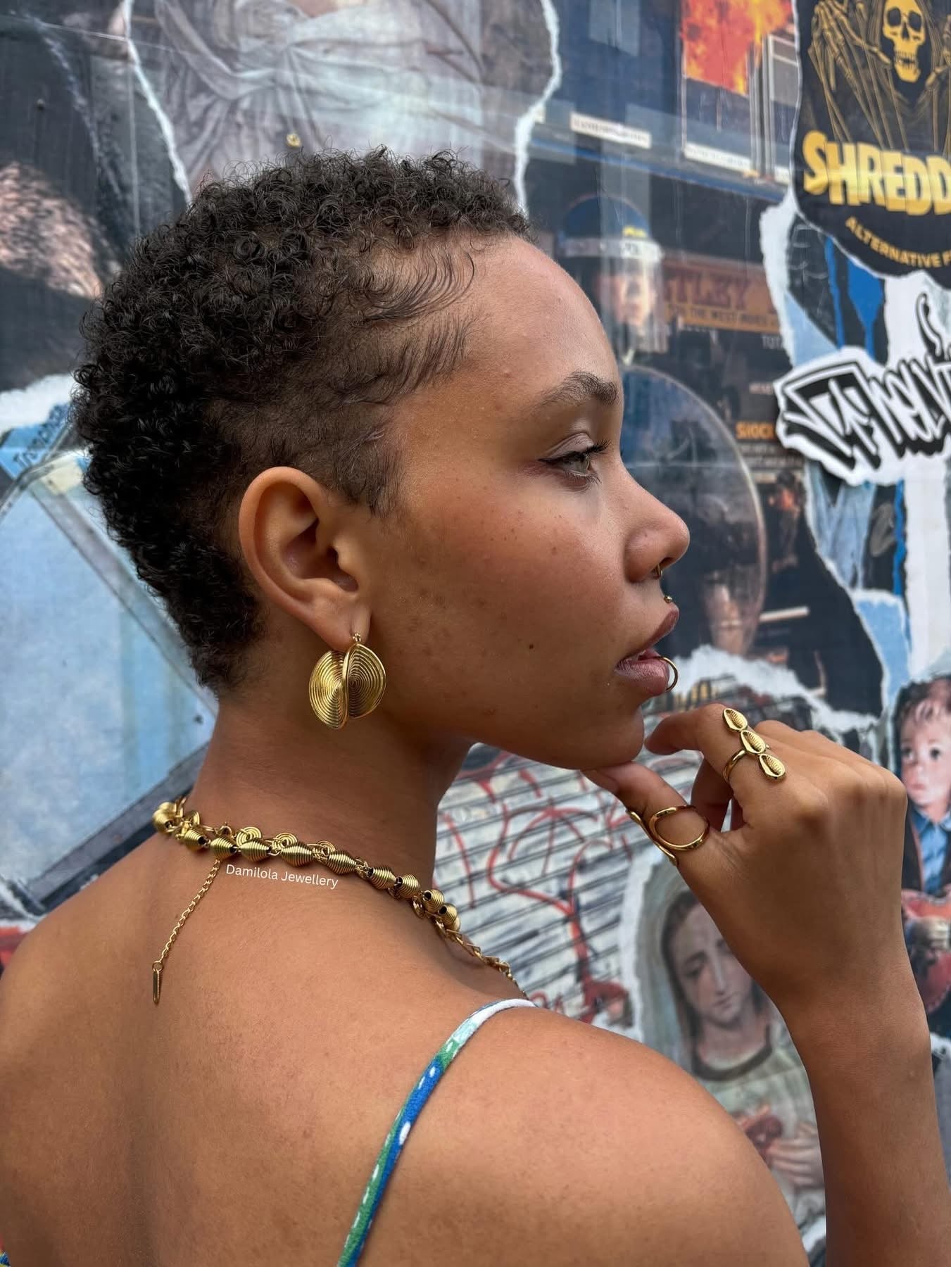 Luxe Sunwave ‘Shena’ Hoop Earrings