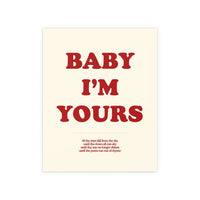 Baby I'm Yours (Off-white & red)
