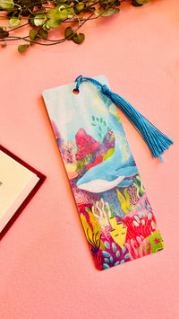 Ocean Whale Handmade Holographic Bookmark