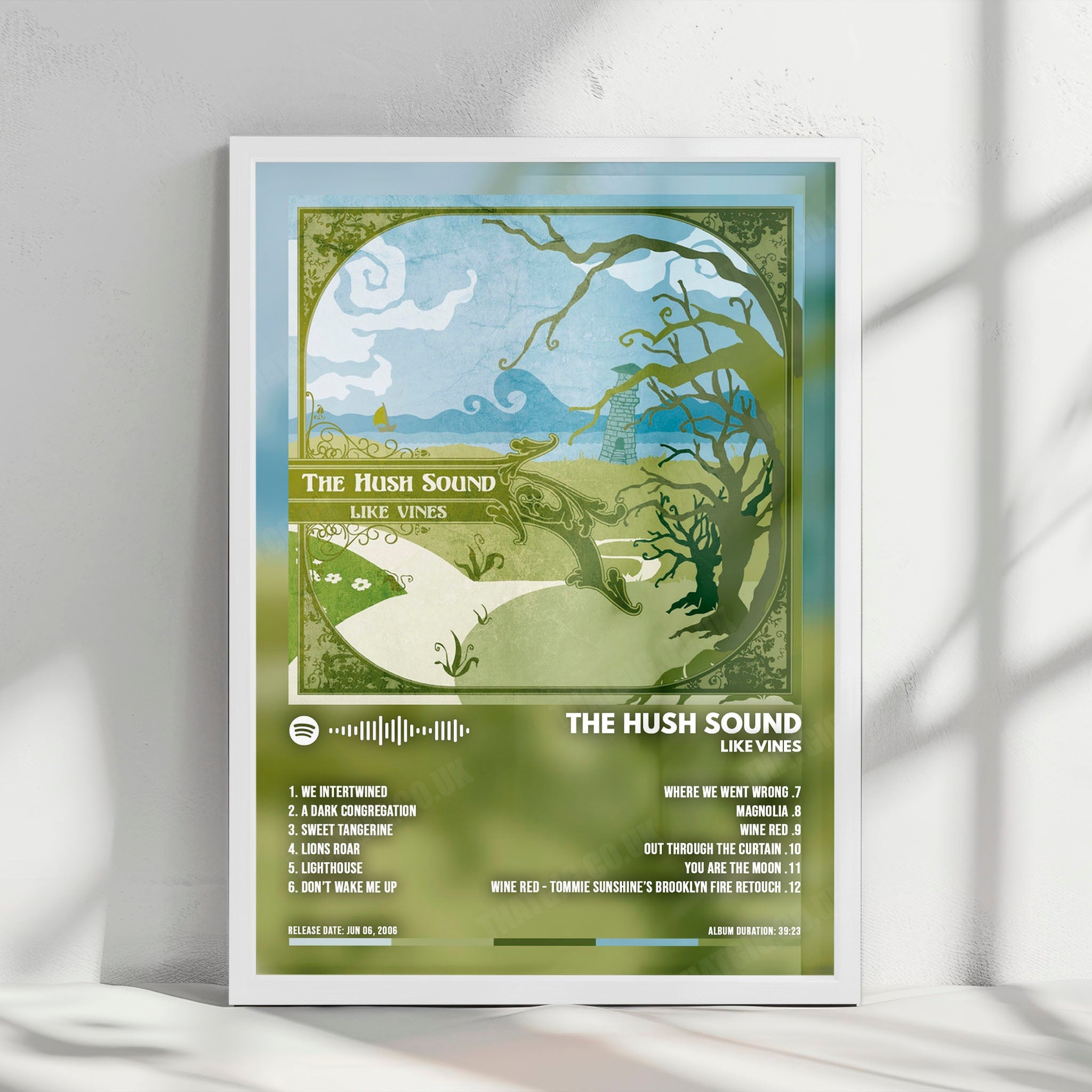 The Hush Sound "Like Vines" Album Cover Poster - with Complete Tracklist