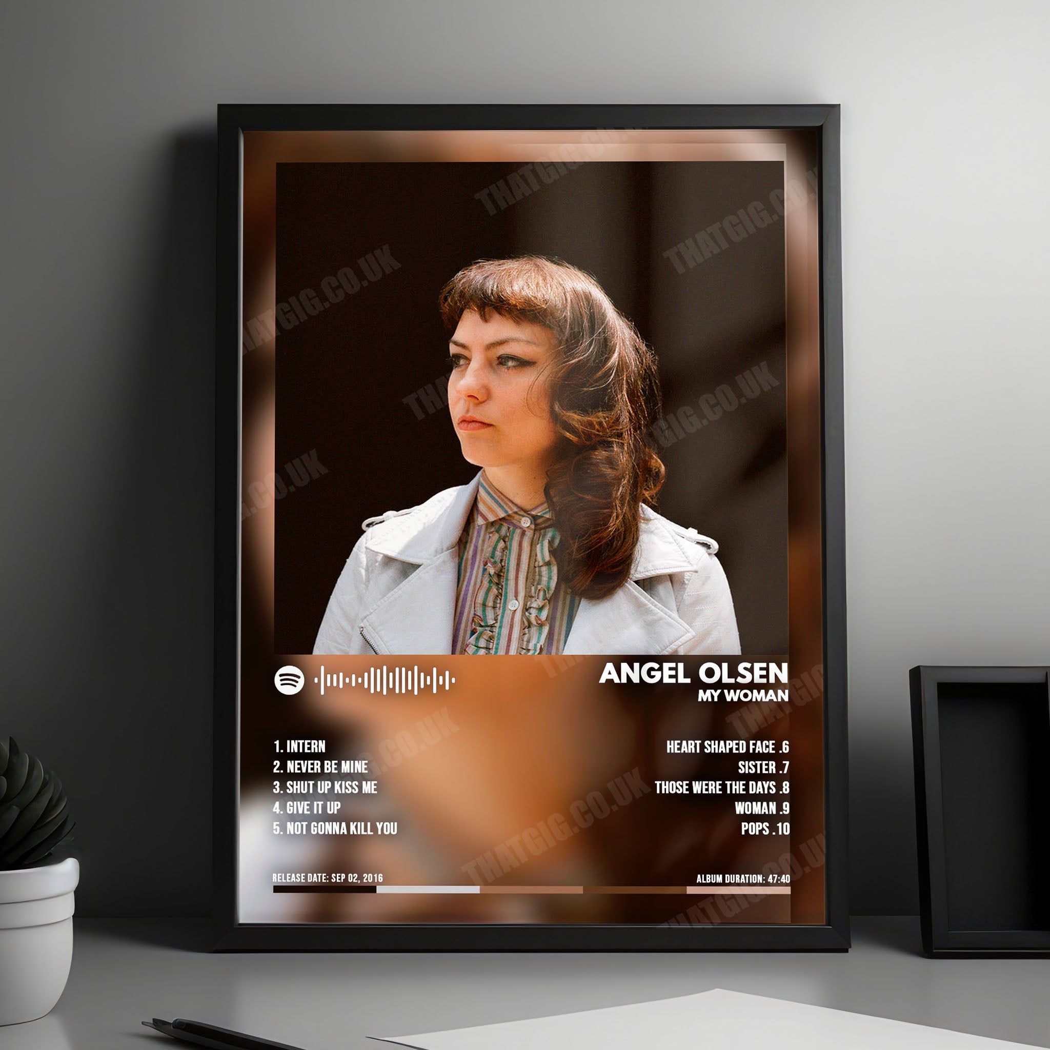 Angel Olsen "MY WOMAN" Album Cover Poster - with Complete Tracklist